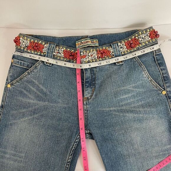 Allen B| Capri| Jeans| Jewelry Trimmed| Vintage| Mint Condition - Picture 4 of 9